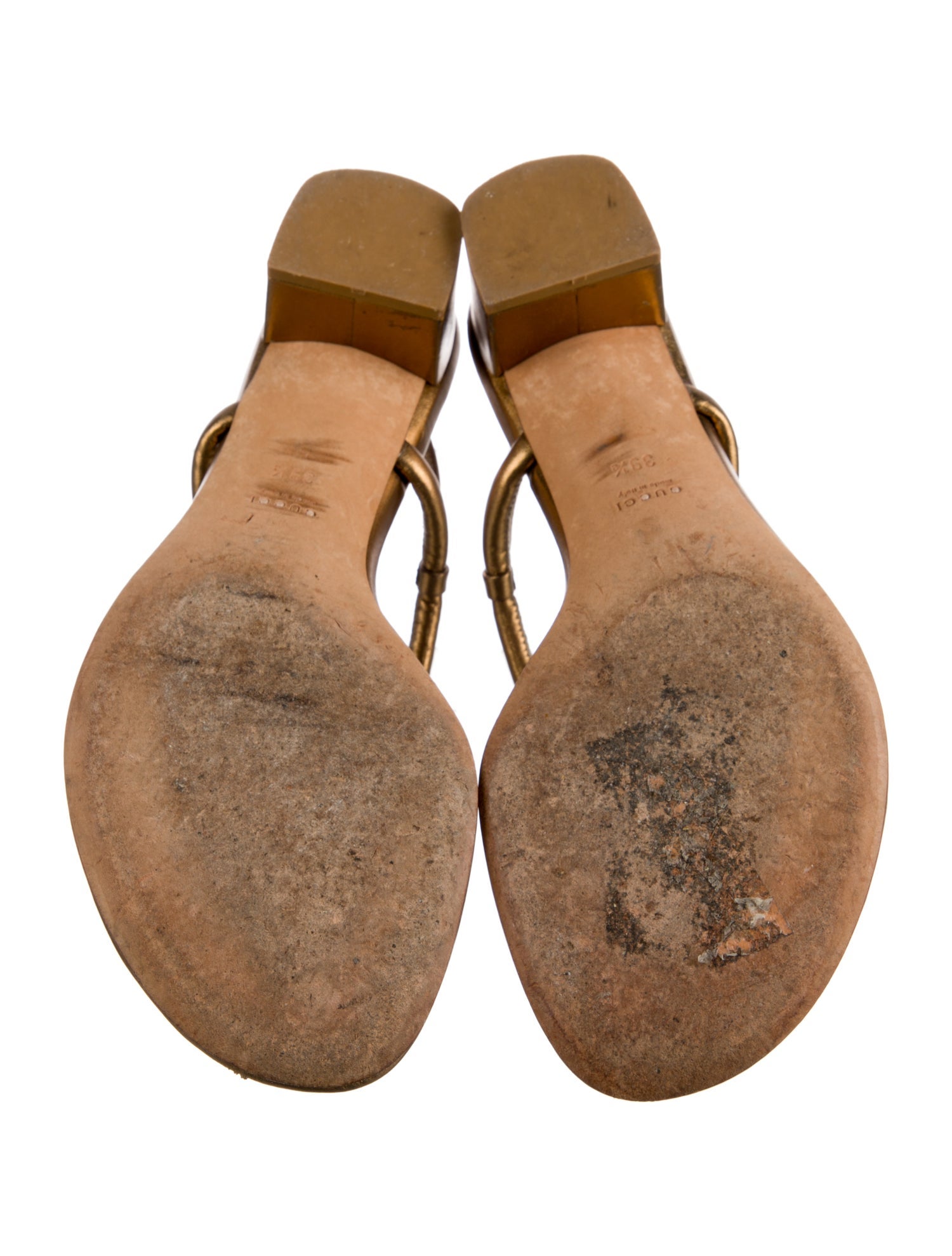 Gucci Leather Slingback Sandals